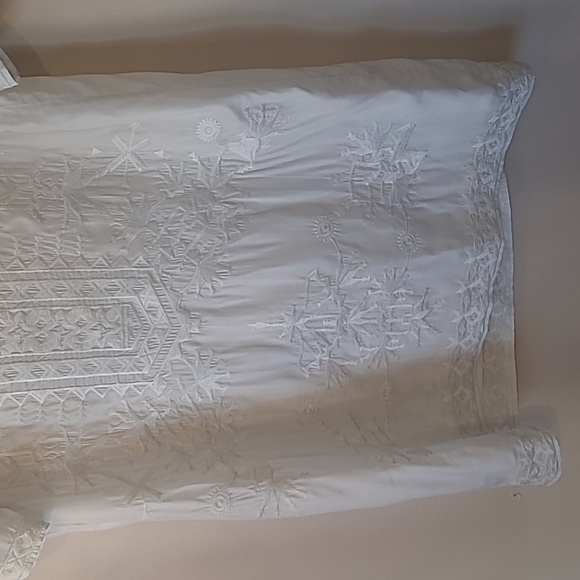 Anthropologie meadow rue mini dress white with embroidery size xs - Picture 3 of 8